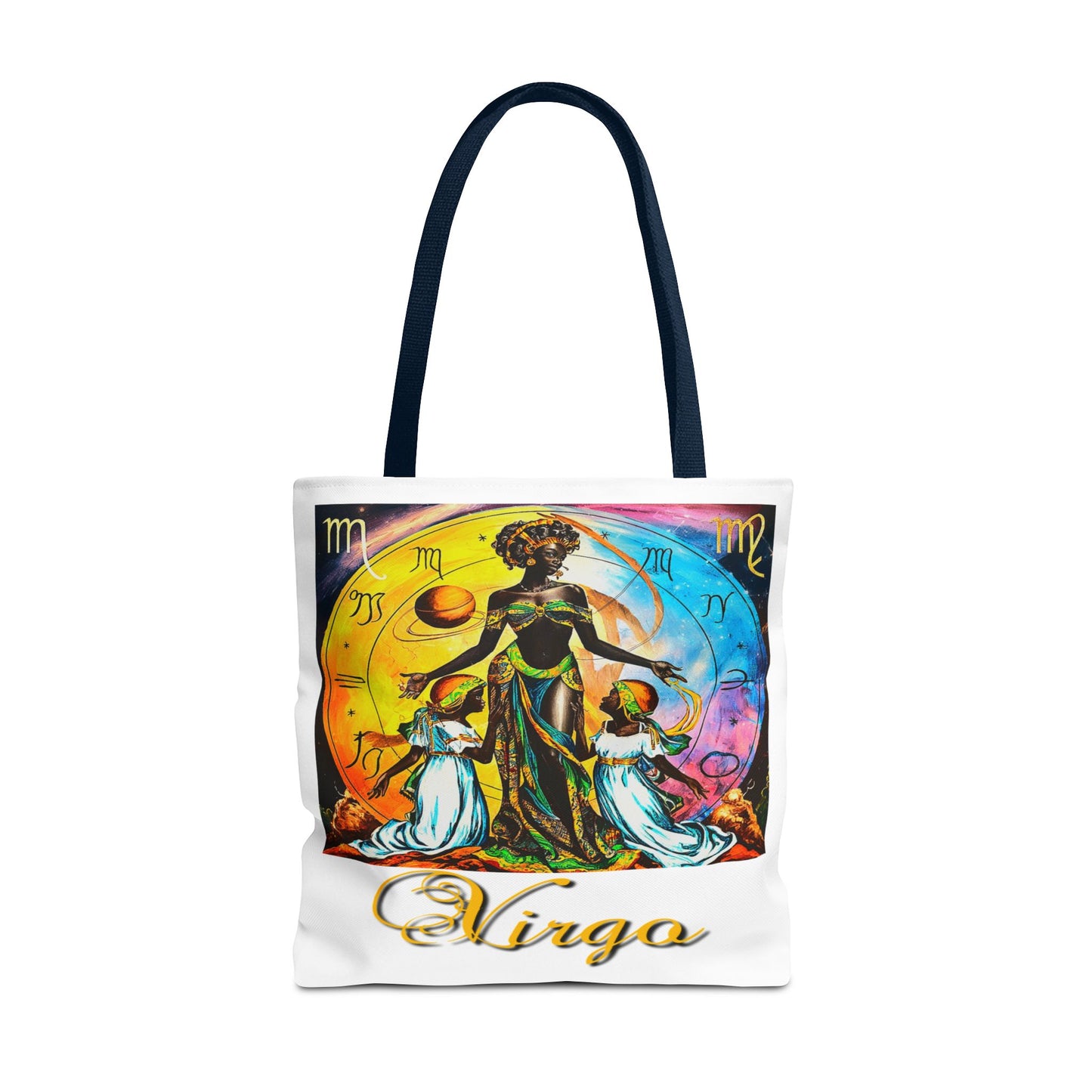 Virgo White Tote Bag, 3 Sizes