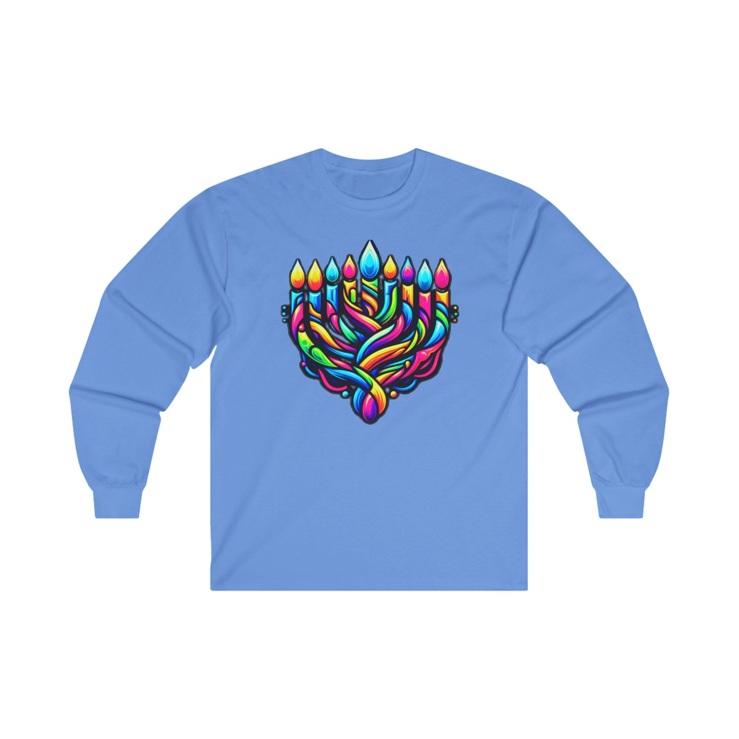 Chanuka Menorah, Unisex Ultra Cotton Long Sleeve Tee