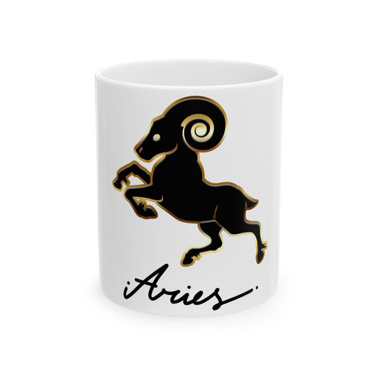 Aries Ram Ceramic Mug, (11oz, 15oz)