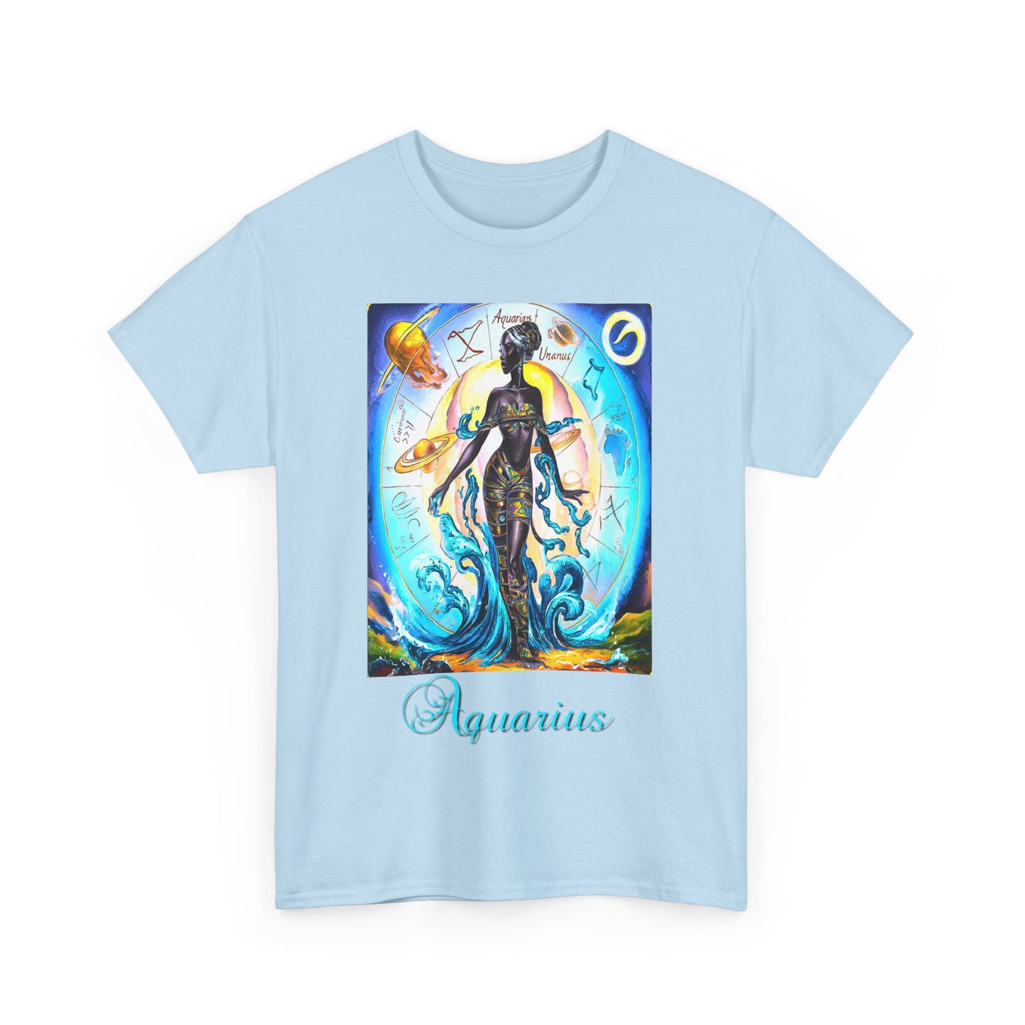 Aquarius, Unisex Heavy Cotton Tee