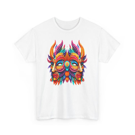 Gemini Mask, Unisex Heavy Cotton Tee