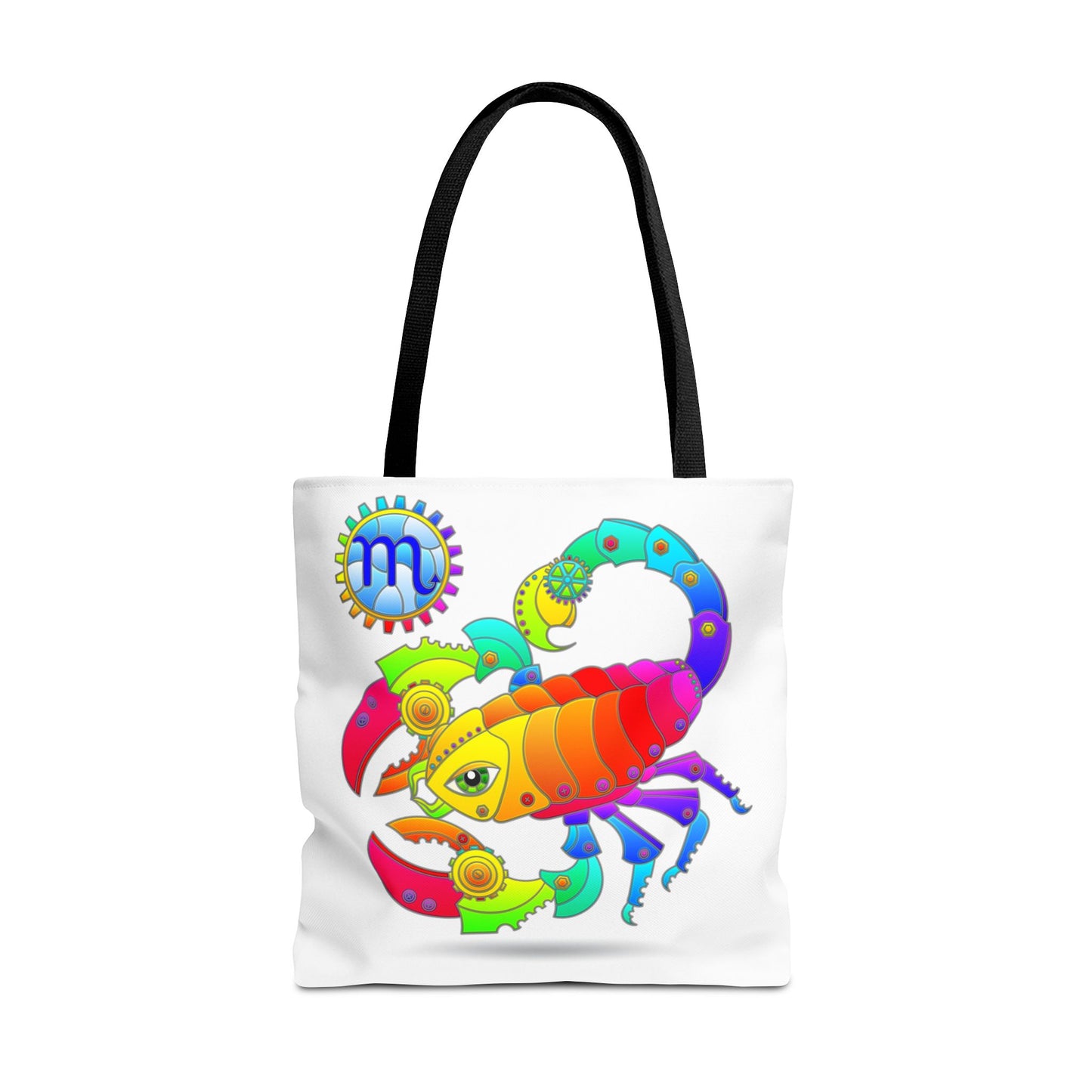 Scorpio Rainbow Steampunk, White Tote Bag