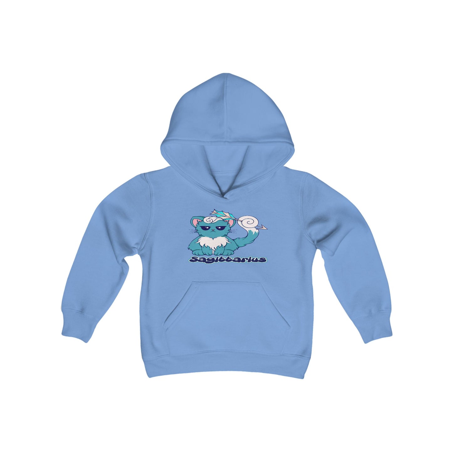 SagittariusAnime Cat, Youth Heavy Blend Hooded Sweatshirt