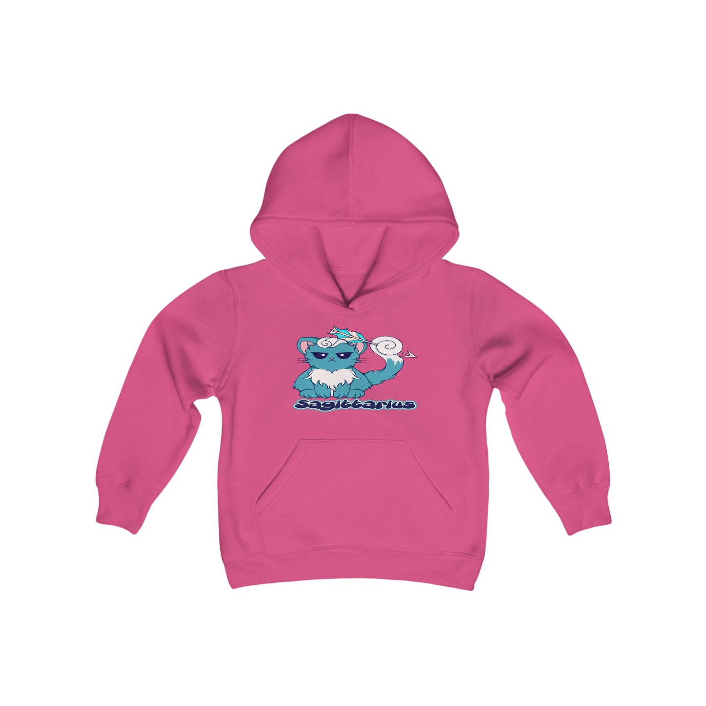 SagittariusAnime Cat, Youth Heavy Blend Hooded Sweatshirt