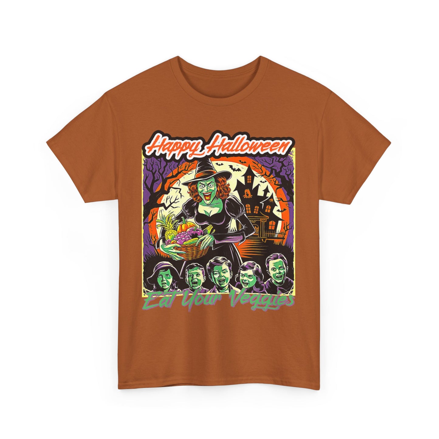 Vegan Halloween, Unisex Heavy Cotton Tee