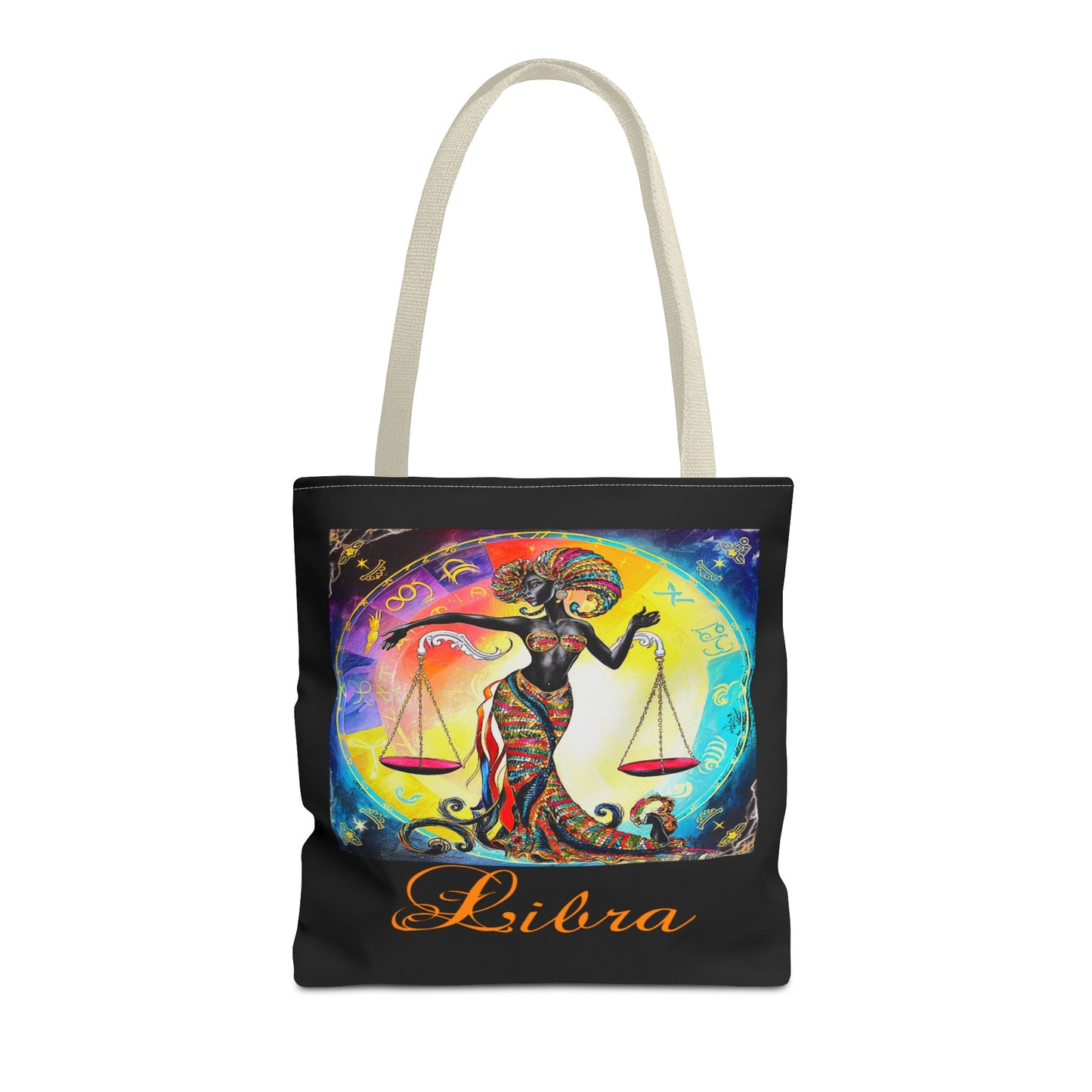 Libra Black Tote Bag, 3 Sizes