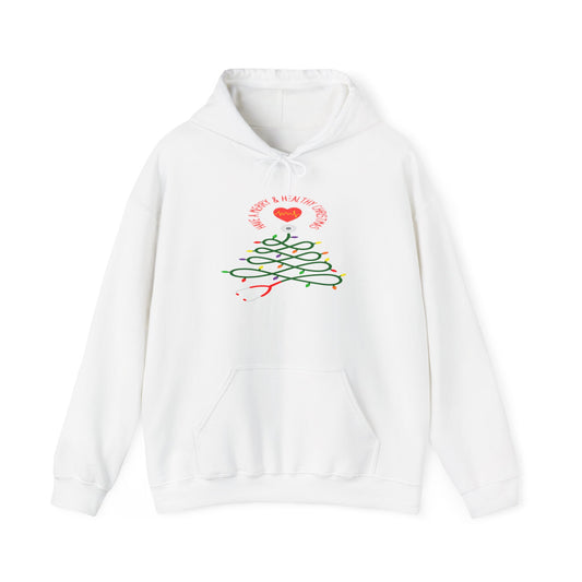 Have a Merry & Healthy Christmas, Unisex Heavy Blend™ Hooded Sweatshirt