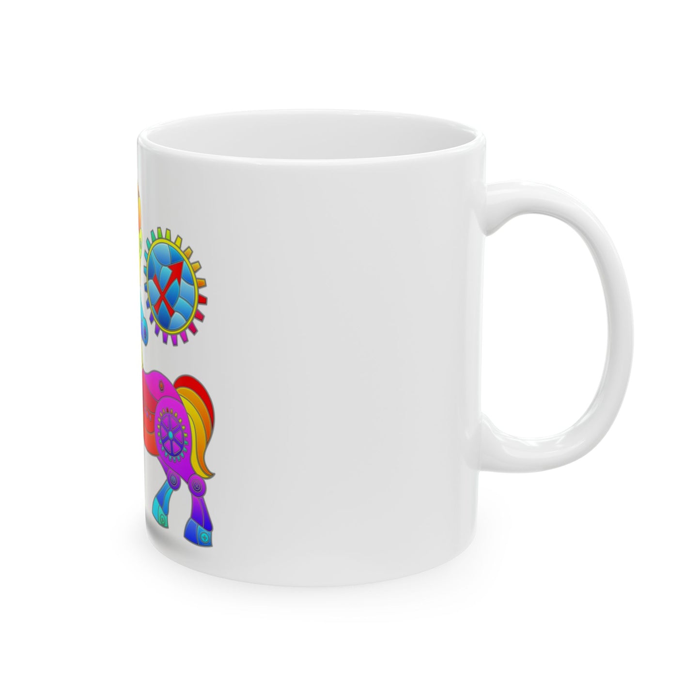 Sagittarus Rainbow Steampunk, Ceramic Mug (11oz, 15oz)