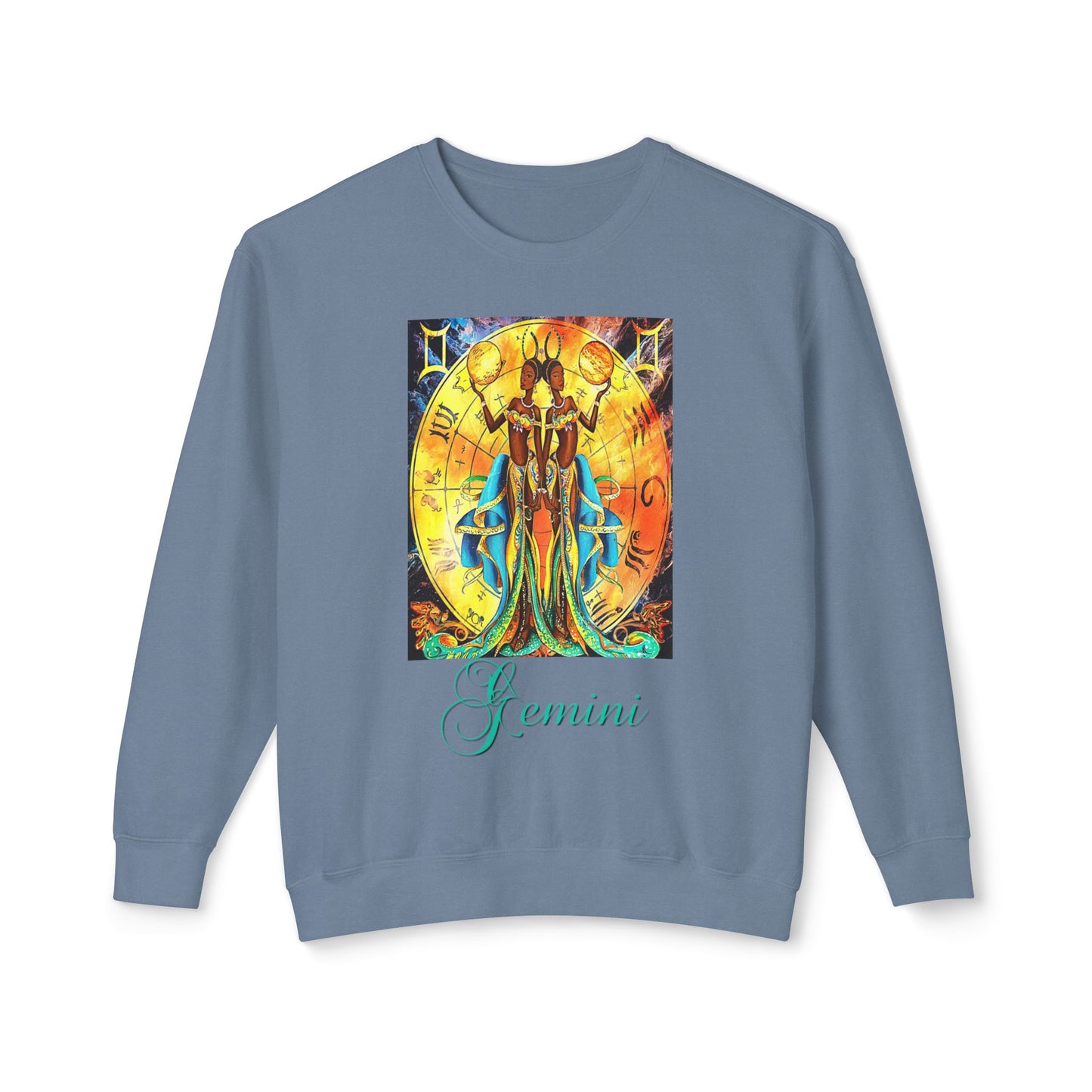 Gemini II, Unisex Lightweight Crewneck Sweatshirt