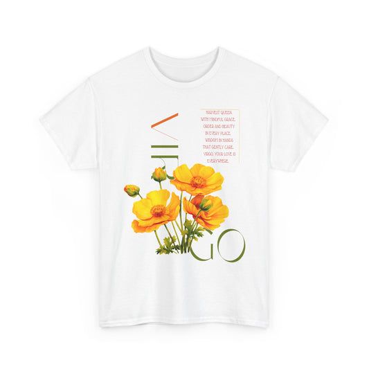 Virgo Buttercup, Unisex Heavy Cotton Tee