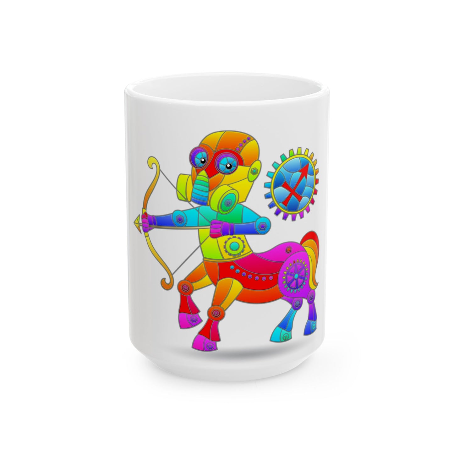 Sagittarus Rainbow Steampunk, Ceramic Mug (11oz, 15oz)