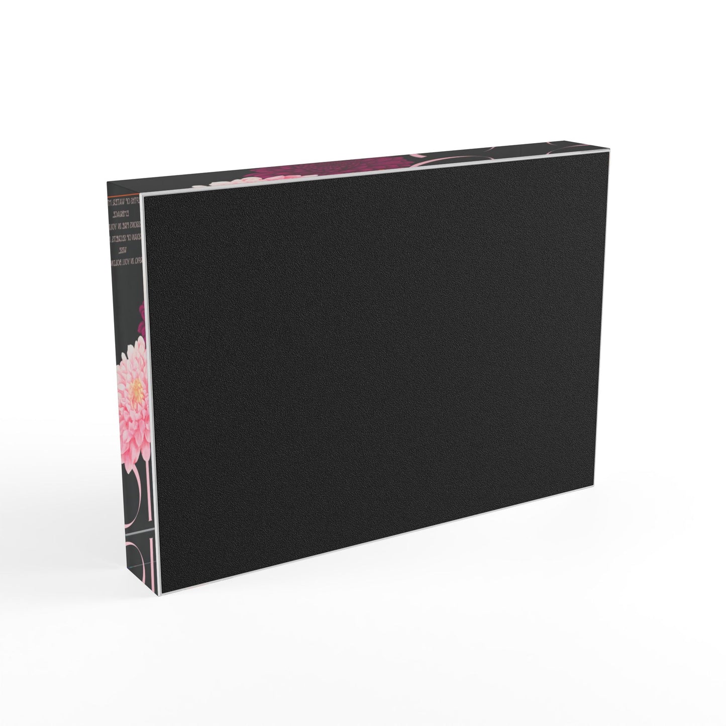 Scorpio Chrysanthemums, Photo Block (Black)