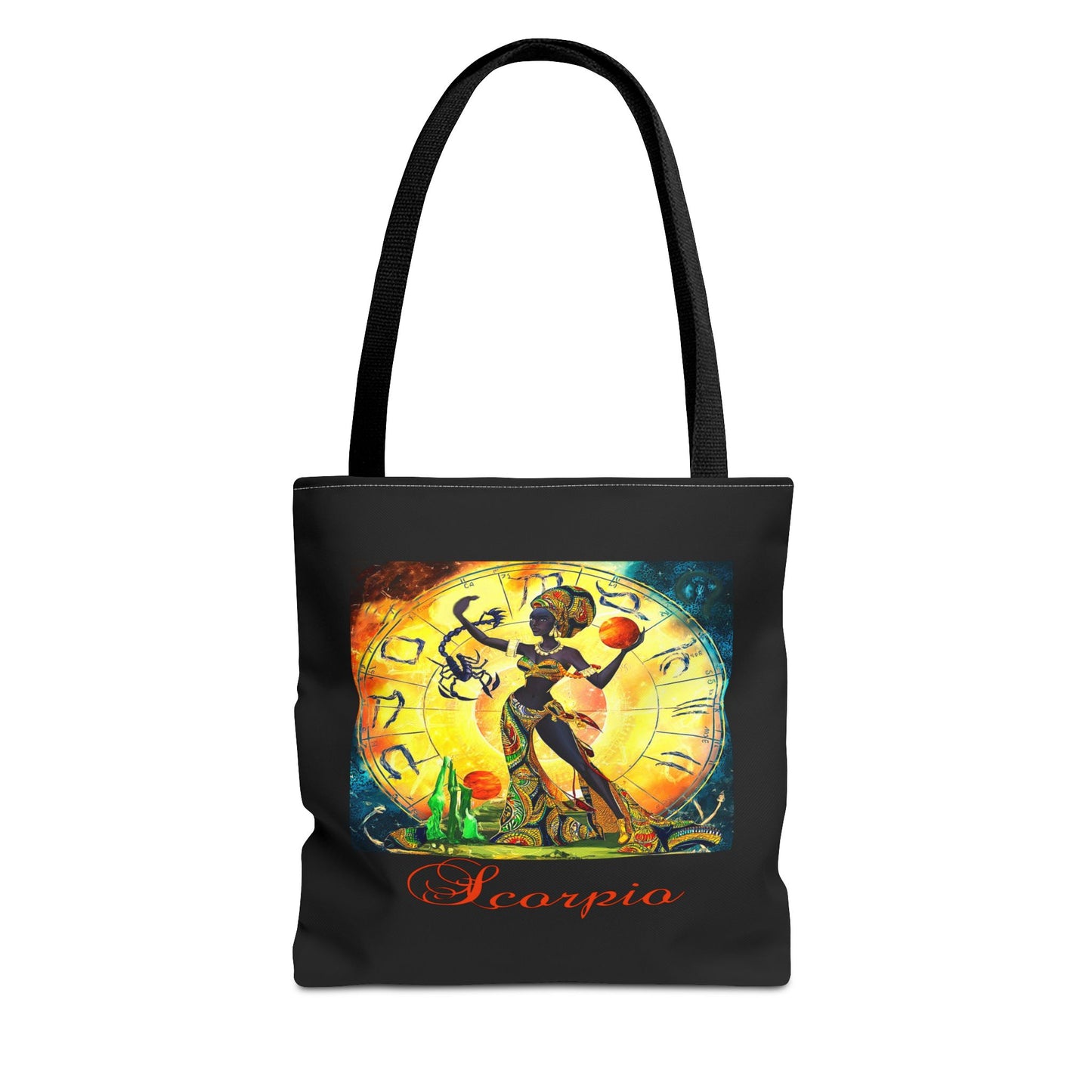 Scorpio Black Tote Bag, 3 Sizes