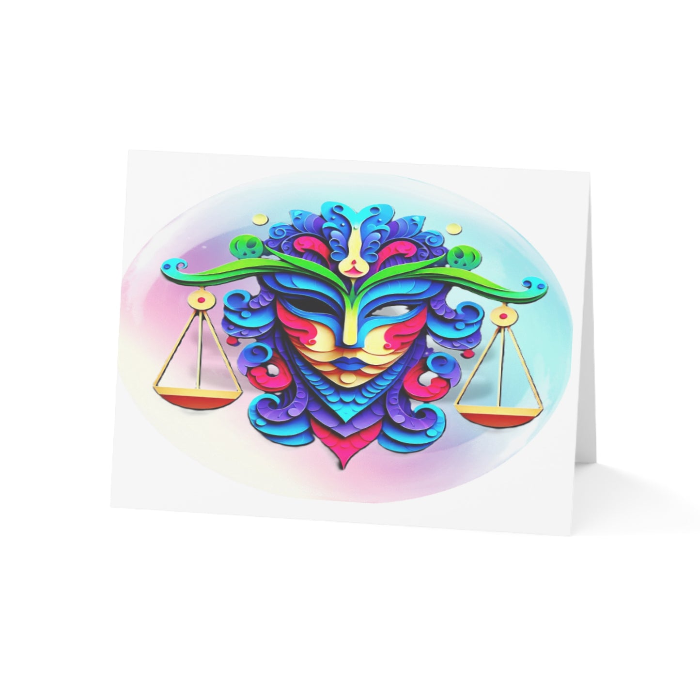 Libra Scales Birthday Cards (1, 10, 30, and 50pcs)