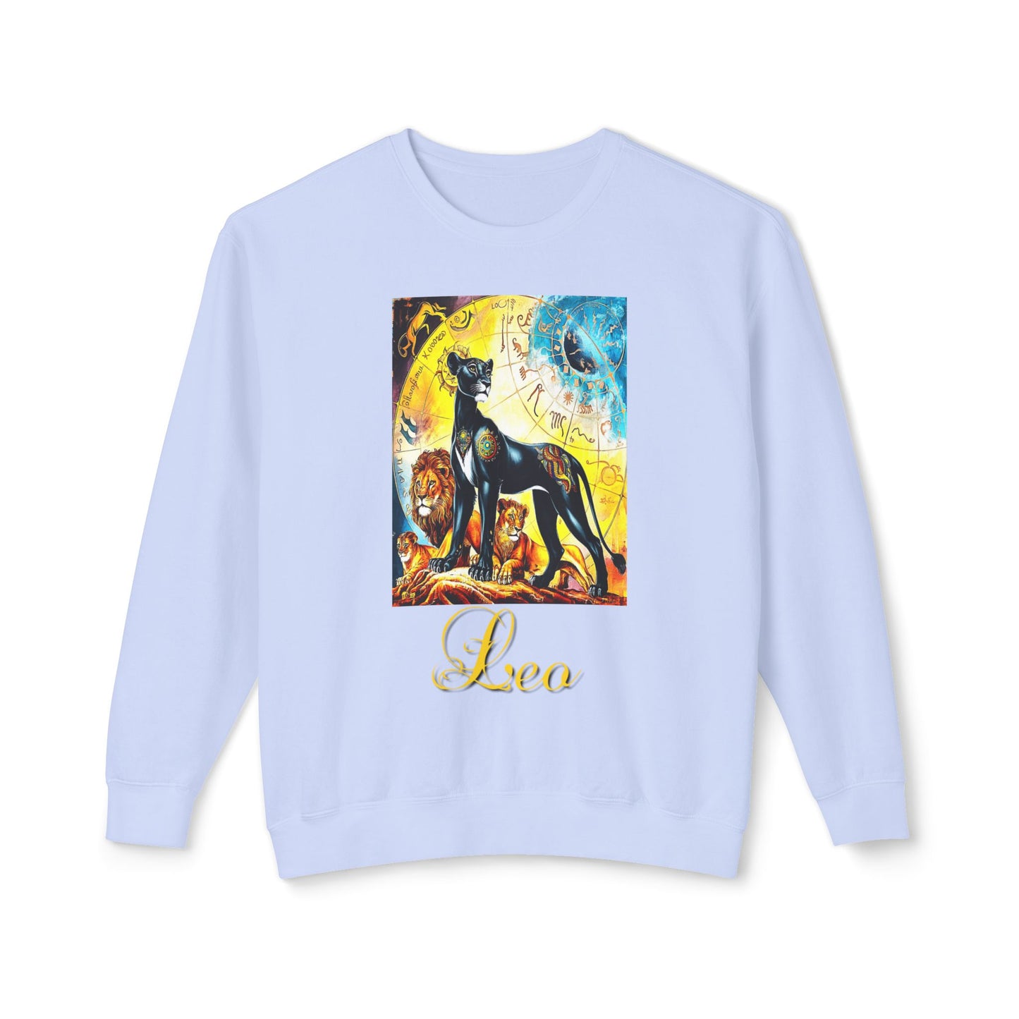 Leo, Unisex Lightweight Crewneck Sweatshirt