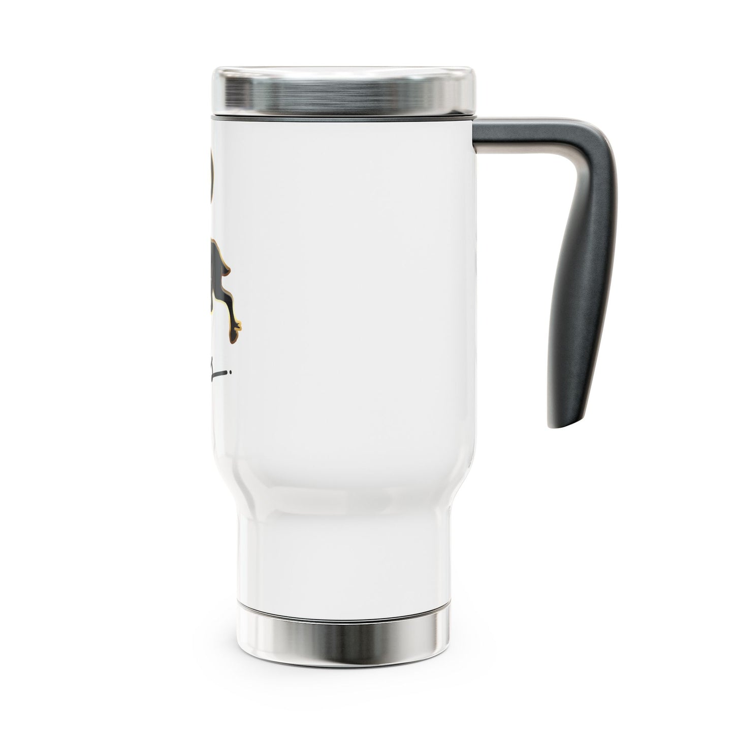 Aries Ram, Stainless Steel Travel Mug with Handle, 14oz