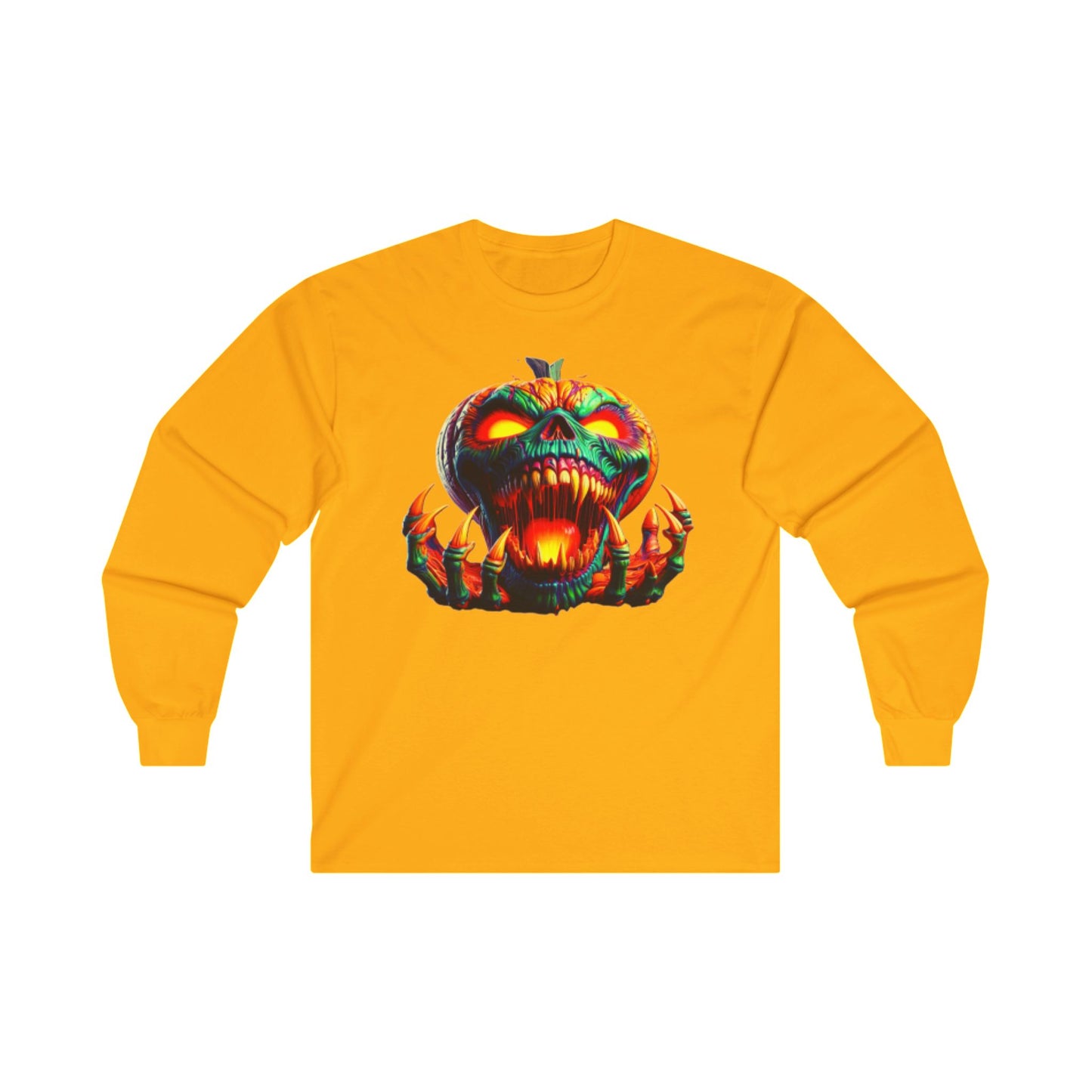 Zombie Pumpkin I, Unisex Ultra Cotton Long Sleeve Tee