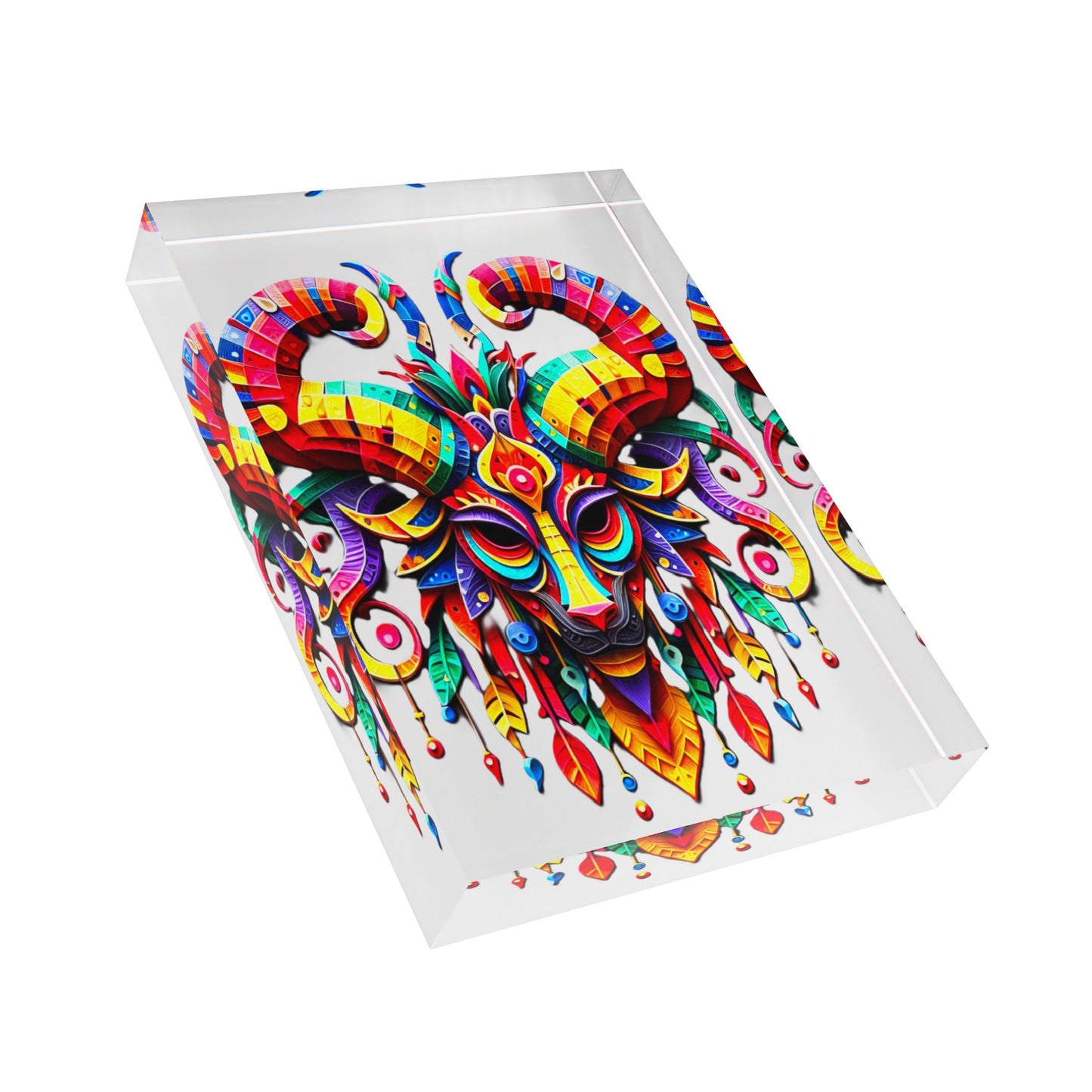 Aries Mask, Photo Block (White)