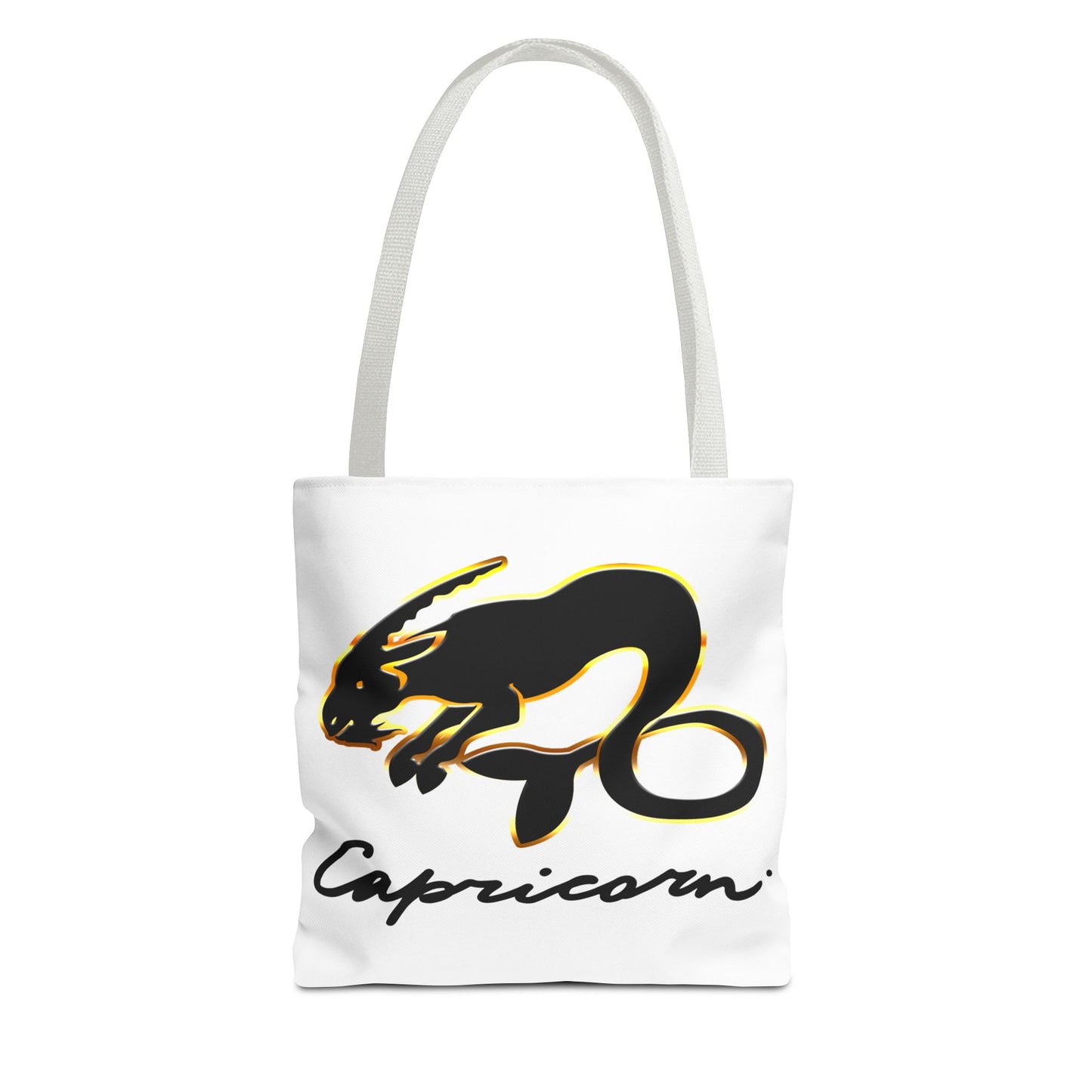 Capricorn Goat White Tote Bag, 3 Sizes