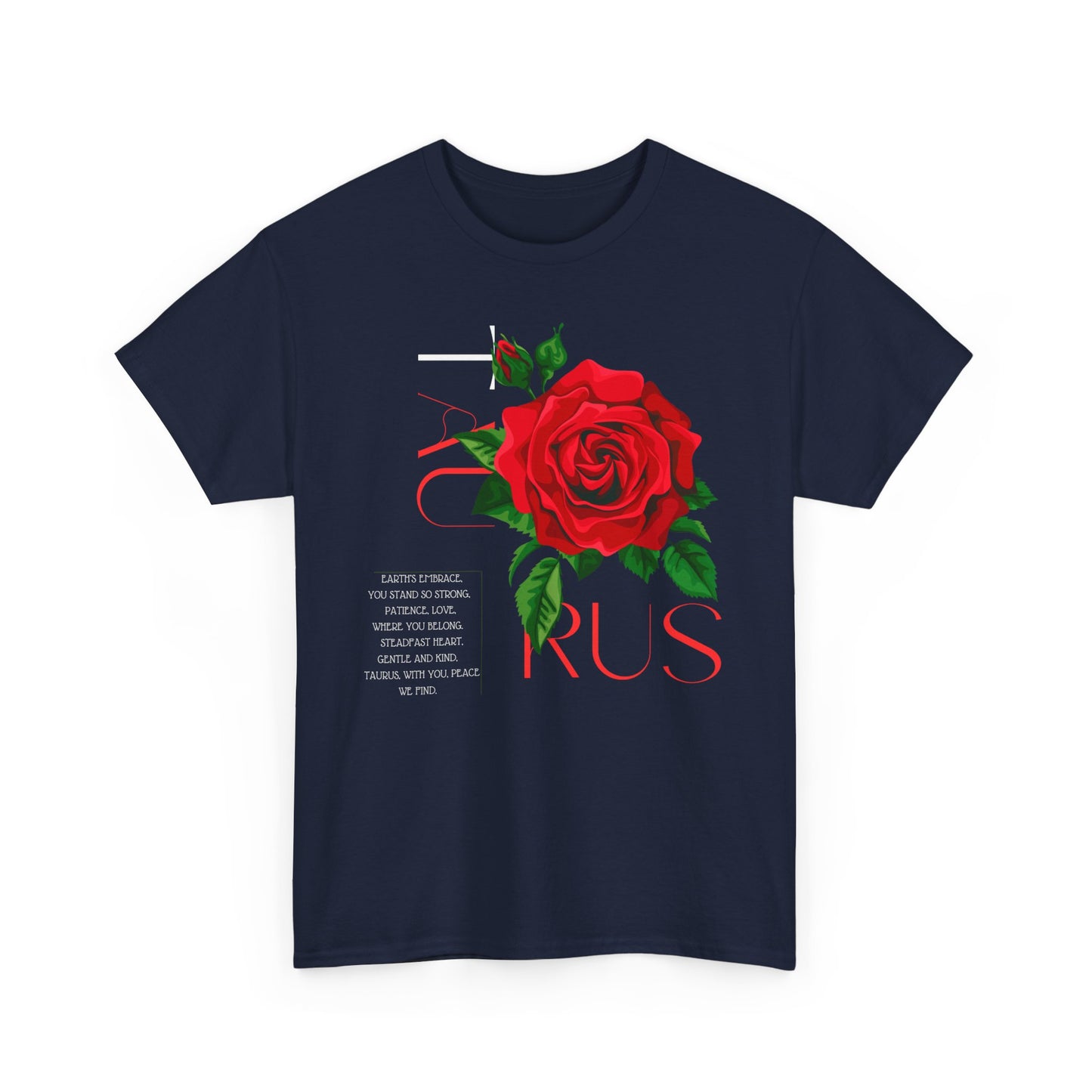 Taurus Rose, Unisex Heavy Cotton Tee