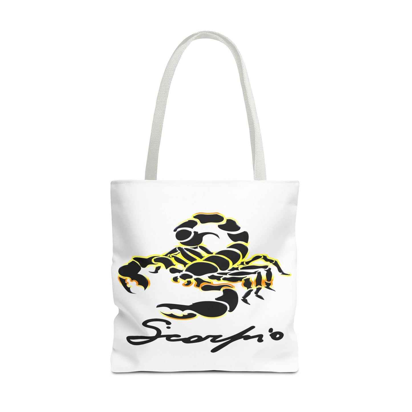 Scorpio Scorpion White Tote Bag, 3 Sizes