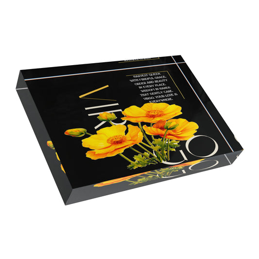 Virgo Buttercups, Photo Block (Black)