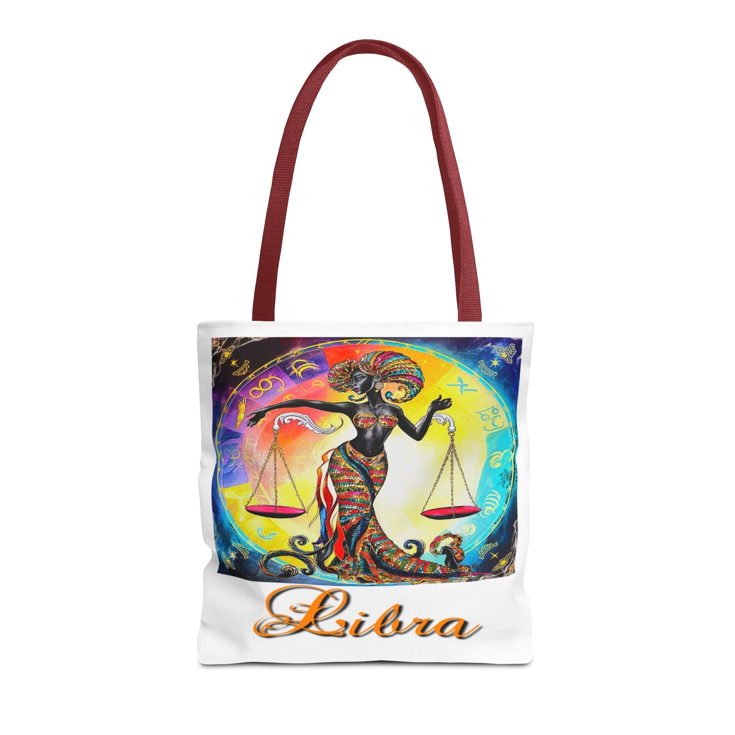 Libra White Tote Bag, 3 Sizes