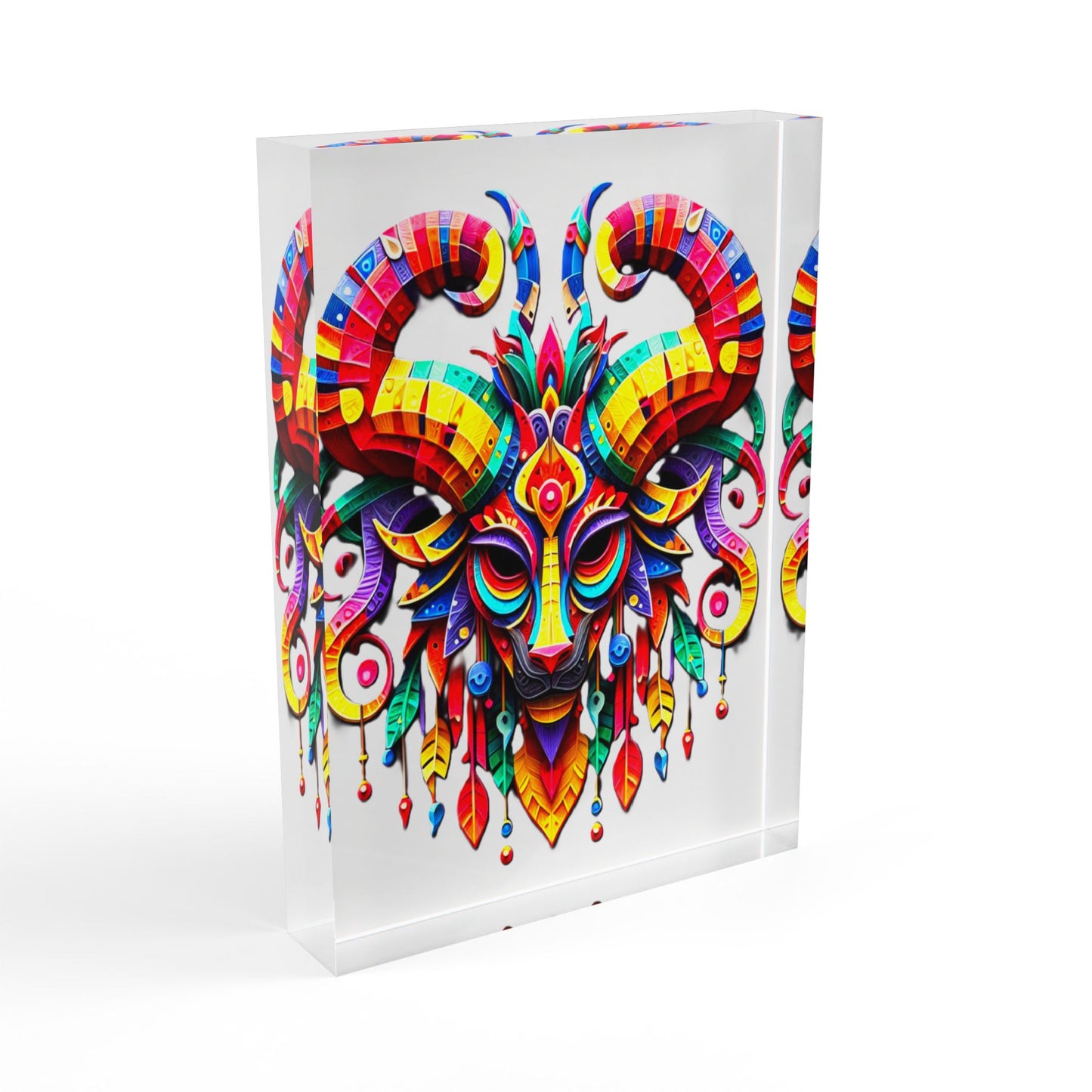 Aries Mask, Photo Block (White)