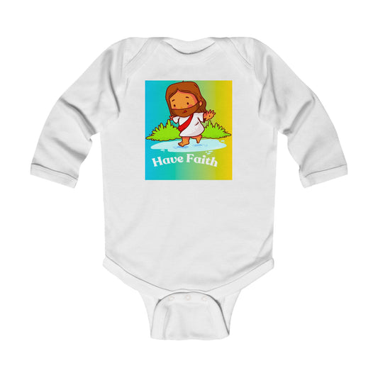 Have Faith, Infant Long Sleeve Bodysuit