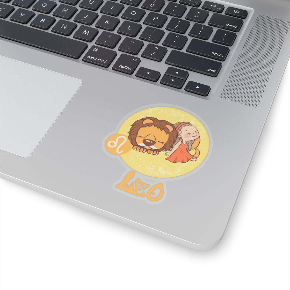 Leo Chibi Girl & Lion, Kiss-Cut Stickers