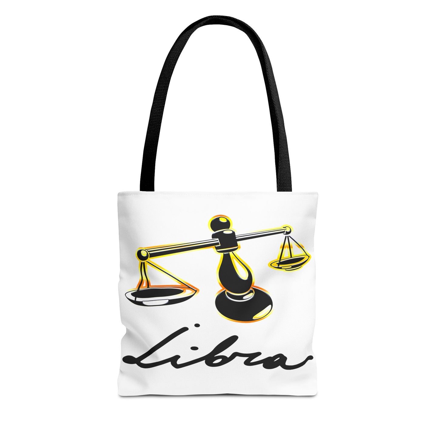 Libra Scales White Tote Bag, 3 Sizes