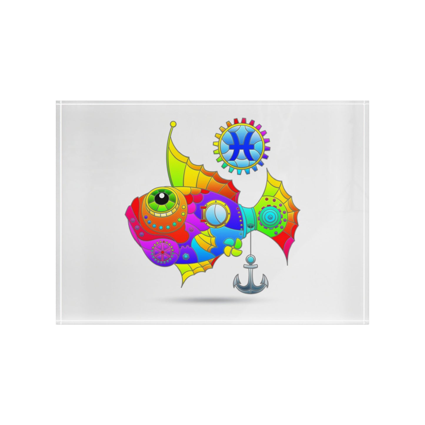 Pisces Rainbow Steampunk, Photo Block