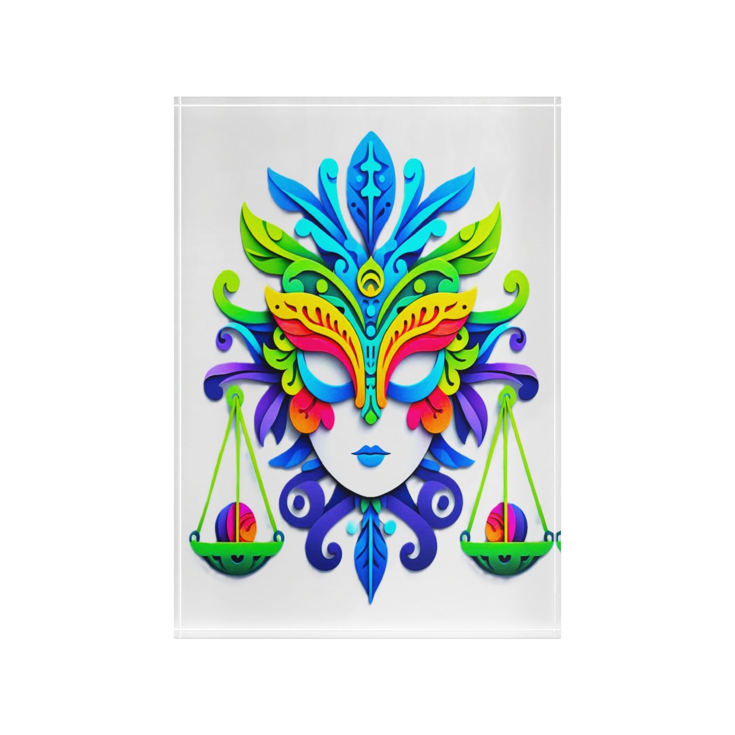 Libra Mask, Photo Block (White)