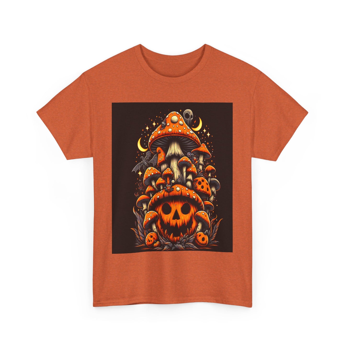 Halloween Mushrooms I, Unisex Heavy Cotton Tee