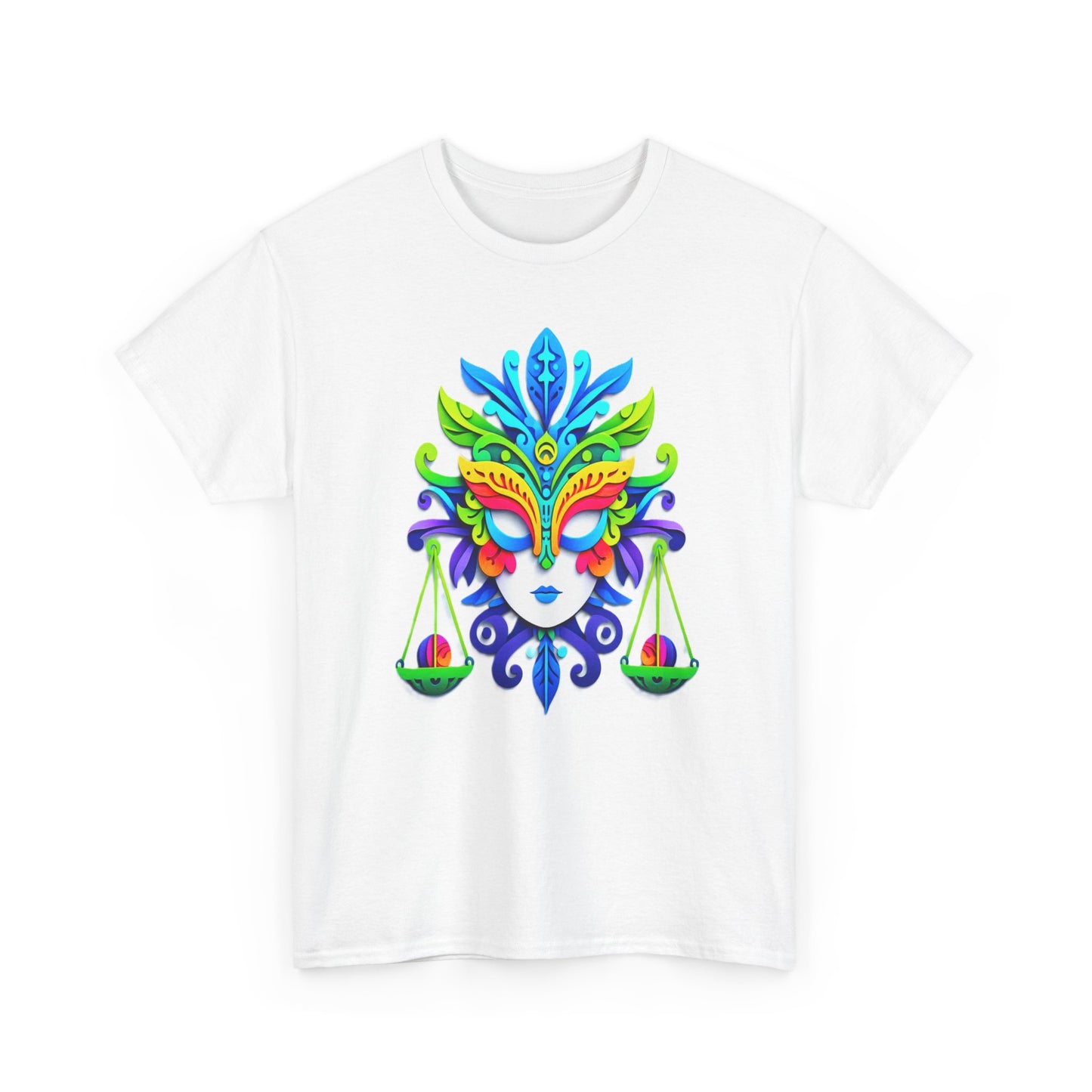 Libra Mask, Unisex Heavy Cotton Tee