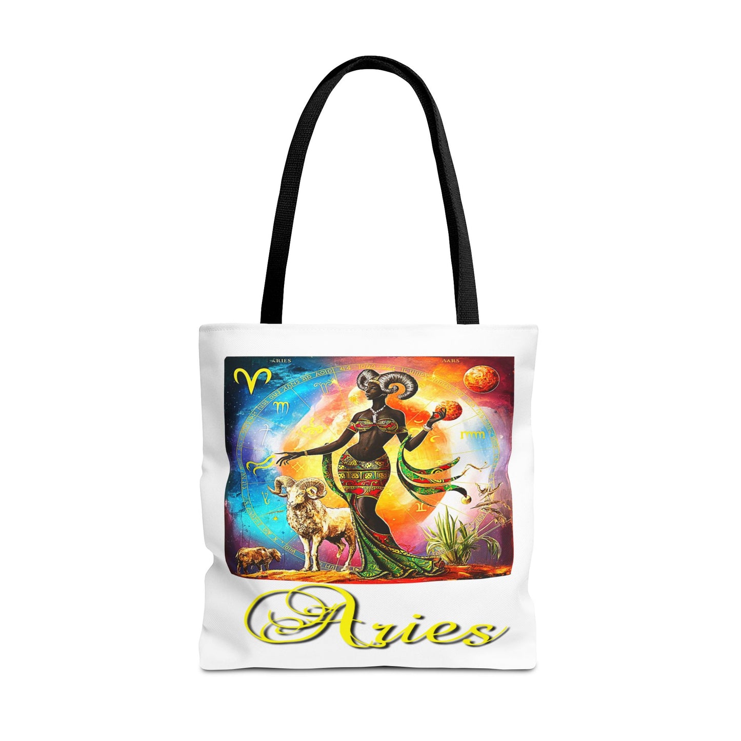 Aries White Tote Bag, 3 Sizes