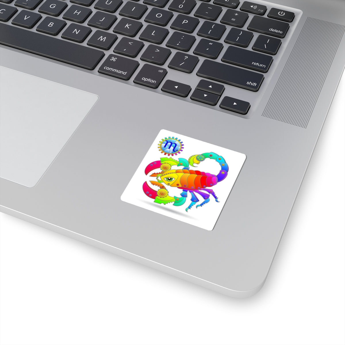 Scorpio Rainbow Steampunk, Kiss-Cut Stickers