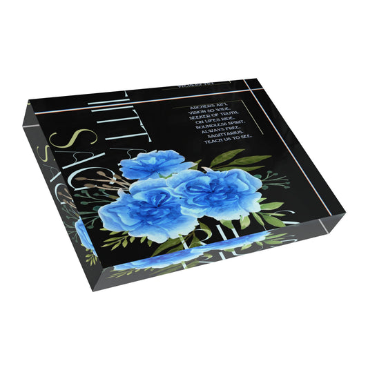 Sagittarius Blue Carnations, Photo Block (Black)