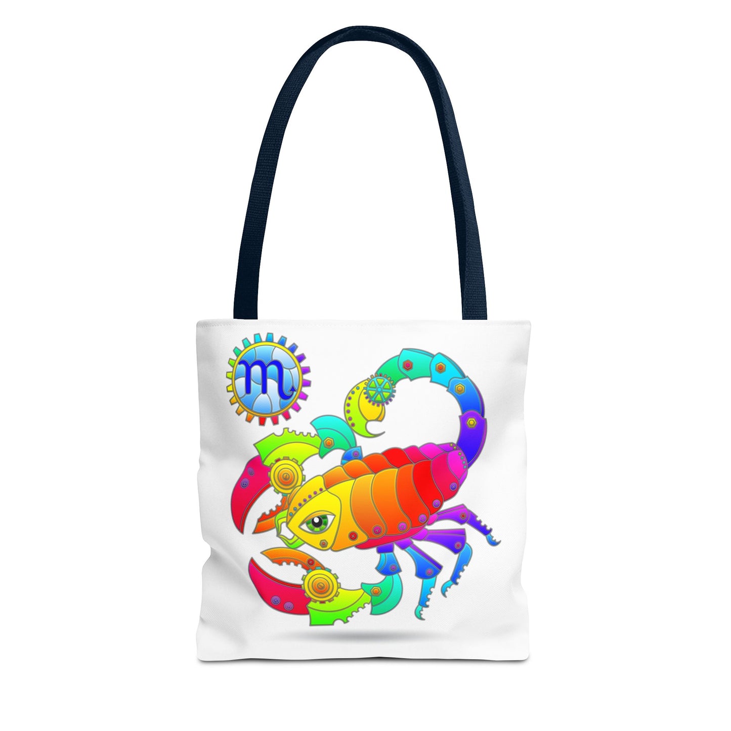 Scorpio Rainbow Steampunk, White Tote Bag