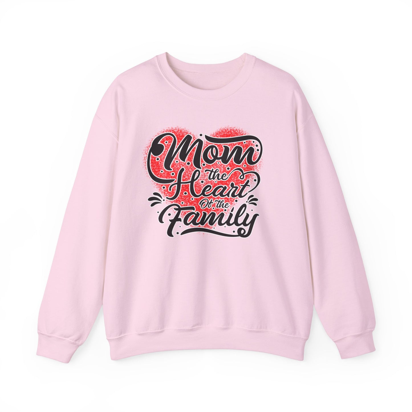 Mom, the Heart of the Family, Unisex Heavy Blend™ Crewneck Sweatshirt