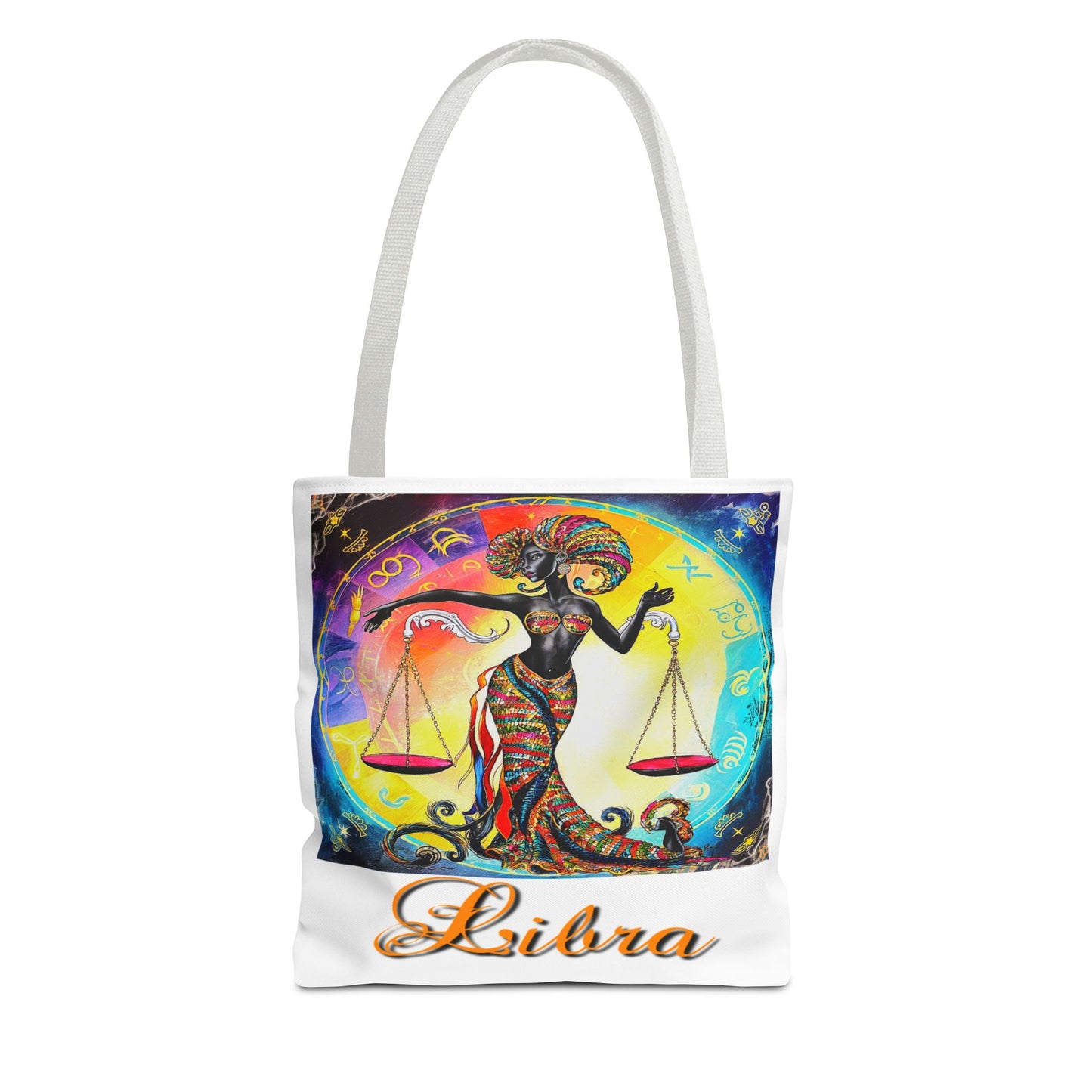 Libra White Tote Bag, 3 Sizes