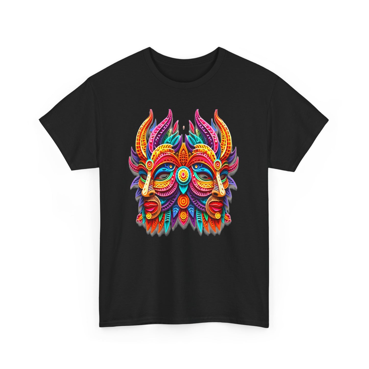 Gemini Mask, Unisex Heavy Cotton Tee