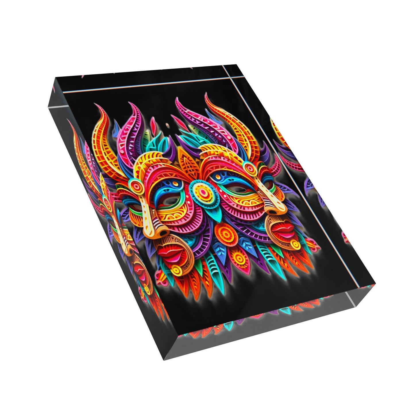 Gemini Masks, Photo Block (Black)