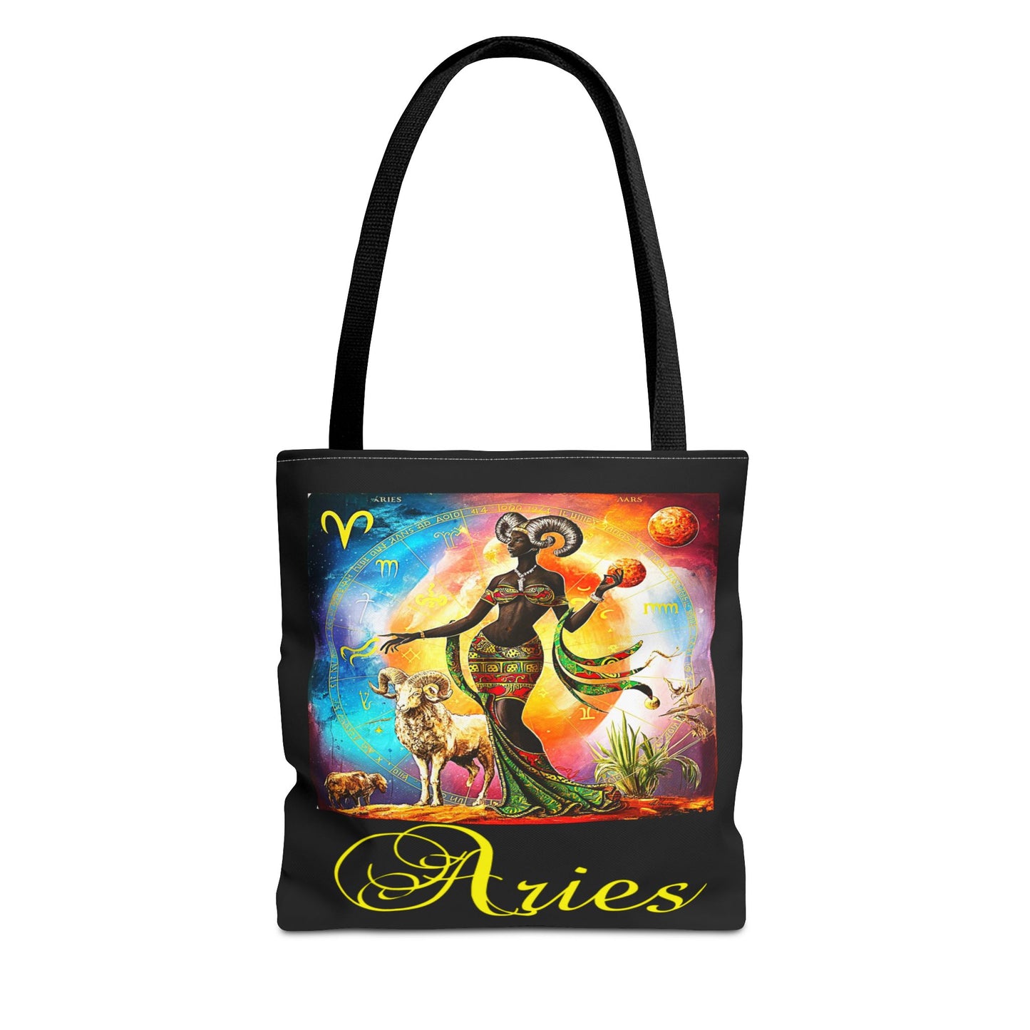 Aries Black Tote Bag, 3 Sizes