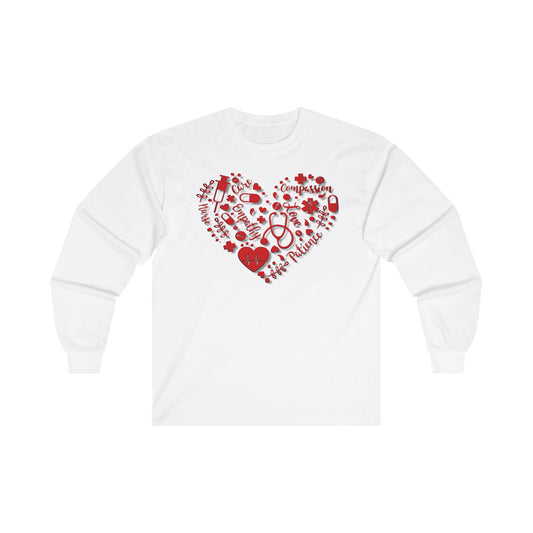 Nurse's Heart, Unisex Ultra Cotton Long Sleeve Tee