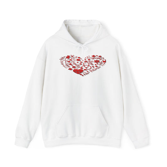 Nurse's Heart, Unisex Heavy Blend™ Hooded Sweatshirt