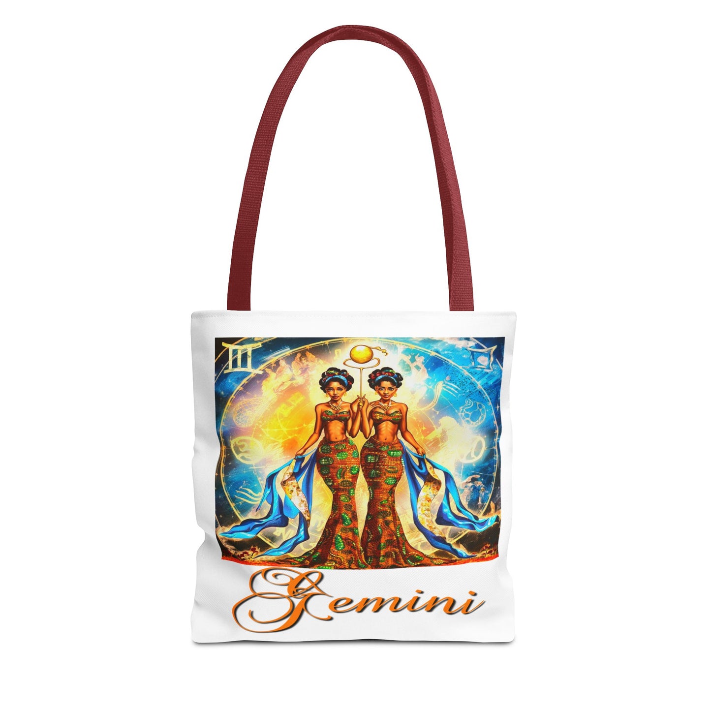 Gemini III White Tote Bag, 3 Sizes