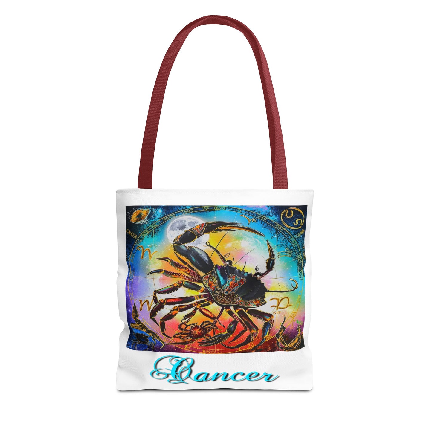 Cancer White Tote Bag, 3 Sizes