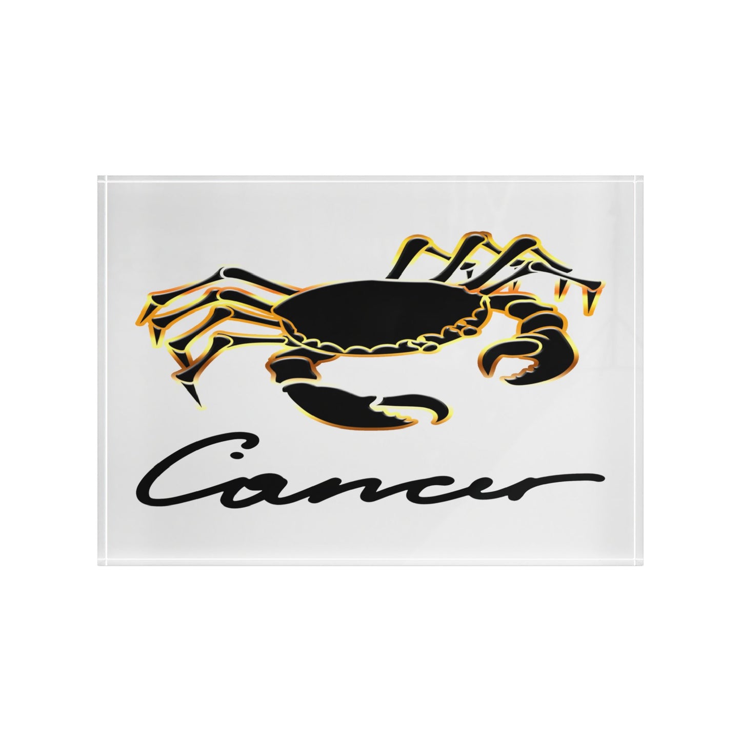 Cancer Crab Photo Block, White