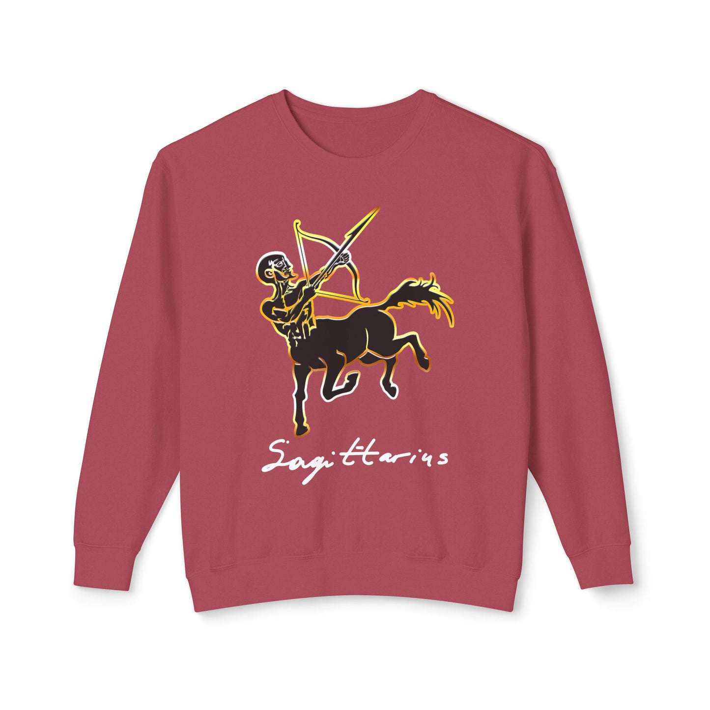 Sagittarius Centaur Archer, Unisex Lightweight Crewneck Sweatshirt